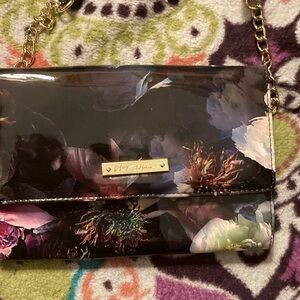Betsey Johnson Floral Crossbody Bag purse new no tags